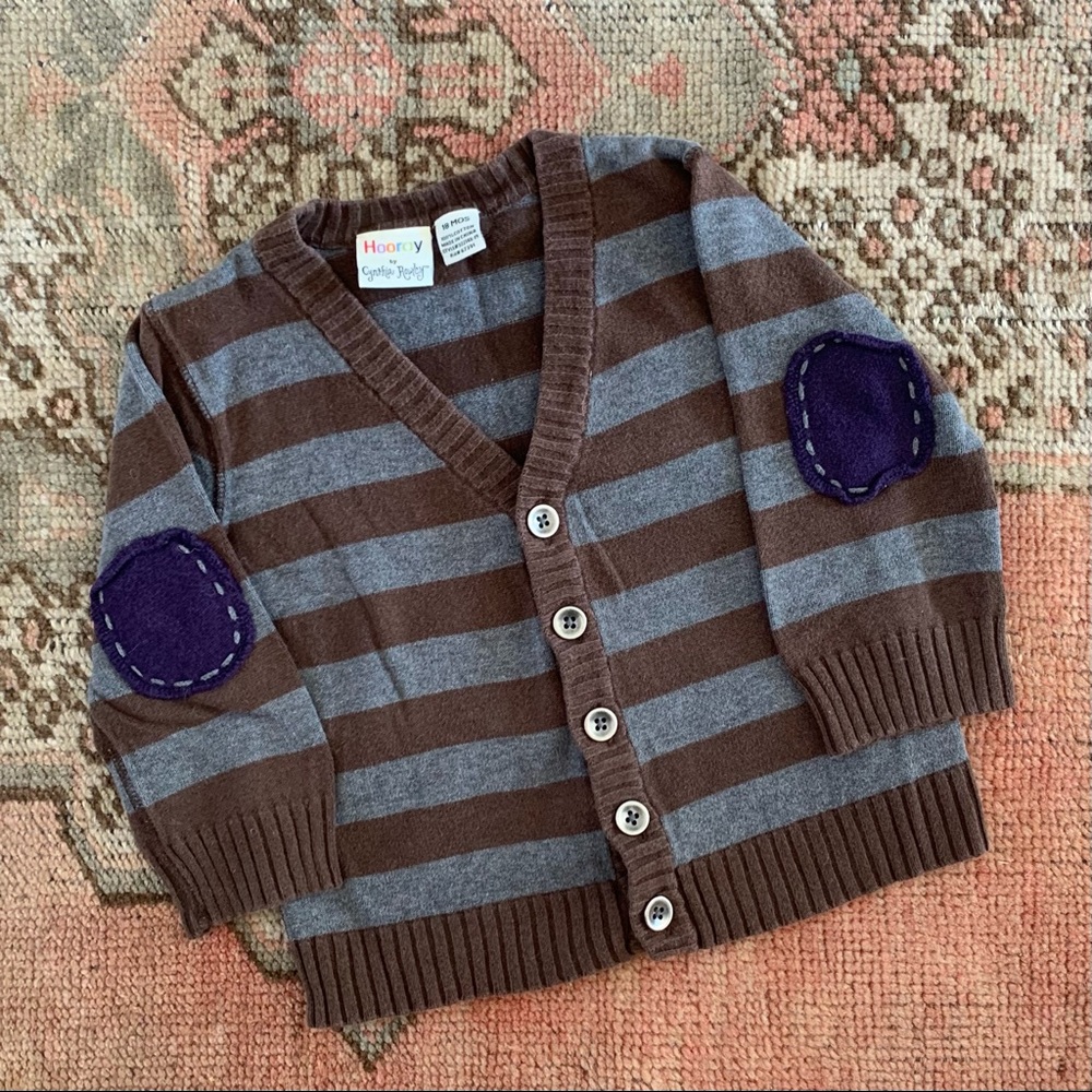 Cynthia Rowley Striped Cotton Cardigan 18M